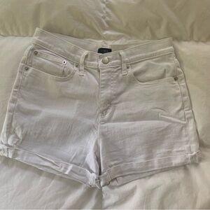 White J. Crew denim shorts